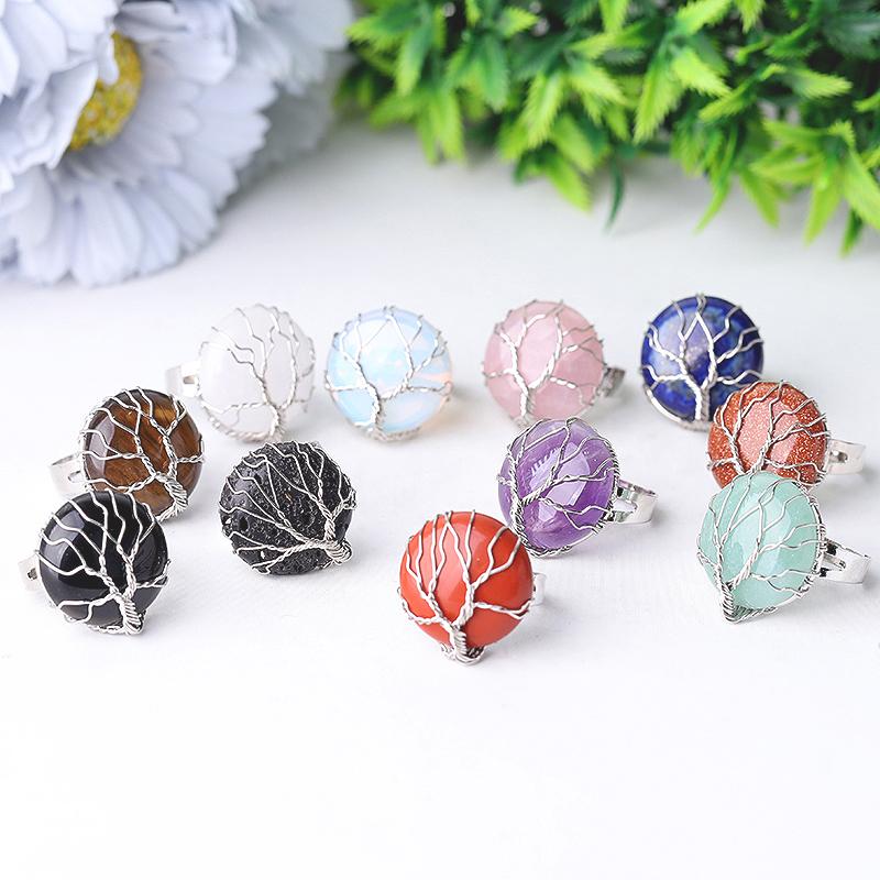 Tree of Life Crystal Rrings Wholesale Crystals