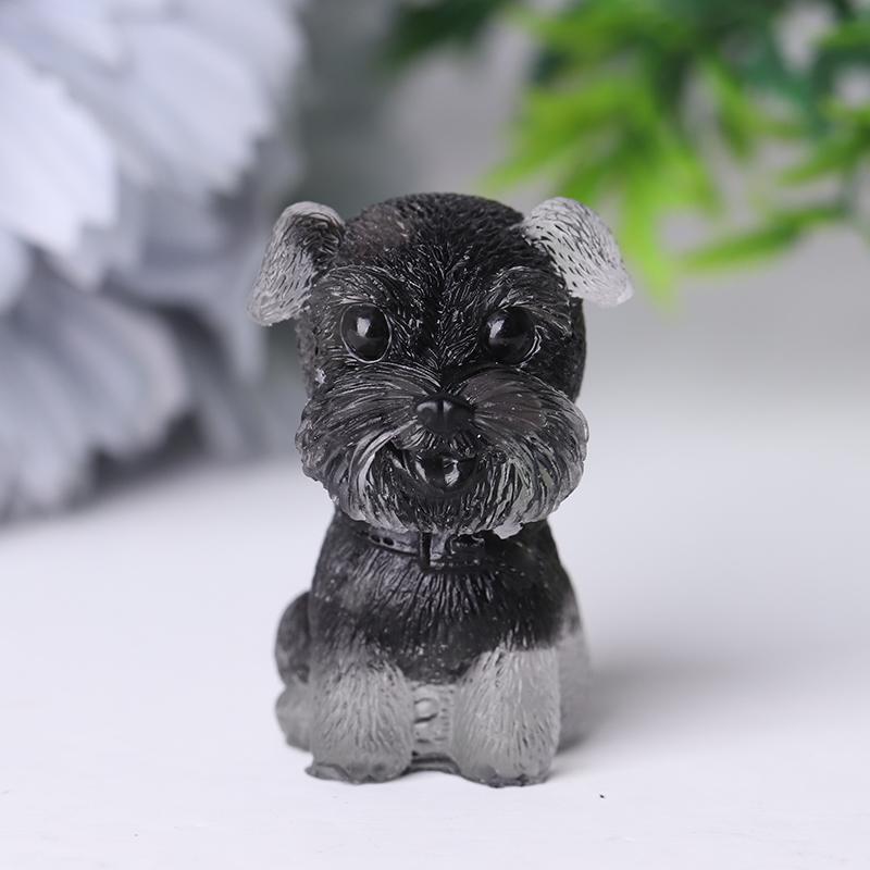 Wholesale Resin Crystal Schnauzer Dog Wholesale Crystals