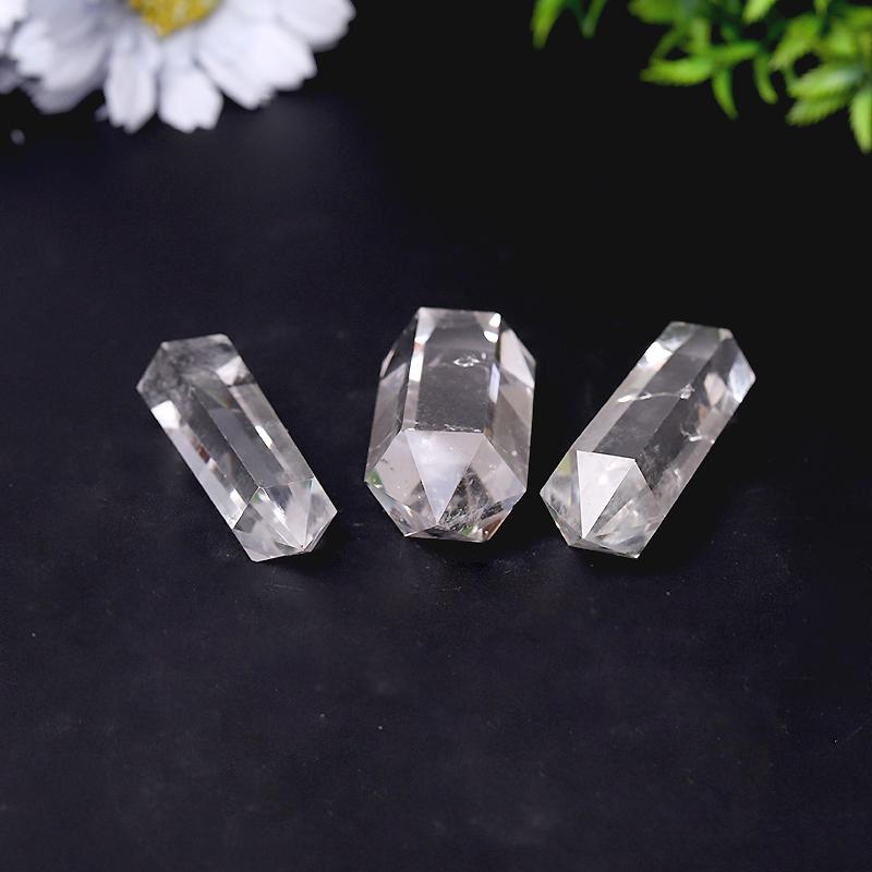 High Quality Natural Clear Quartz Double Terminated Points Wholesale Crystals