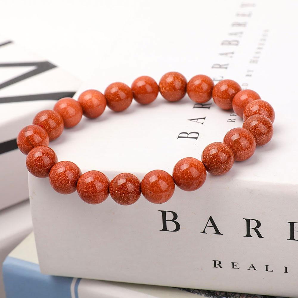 10mm Gold Sandstone Bracelet Wholesale Crystals