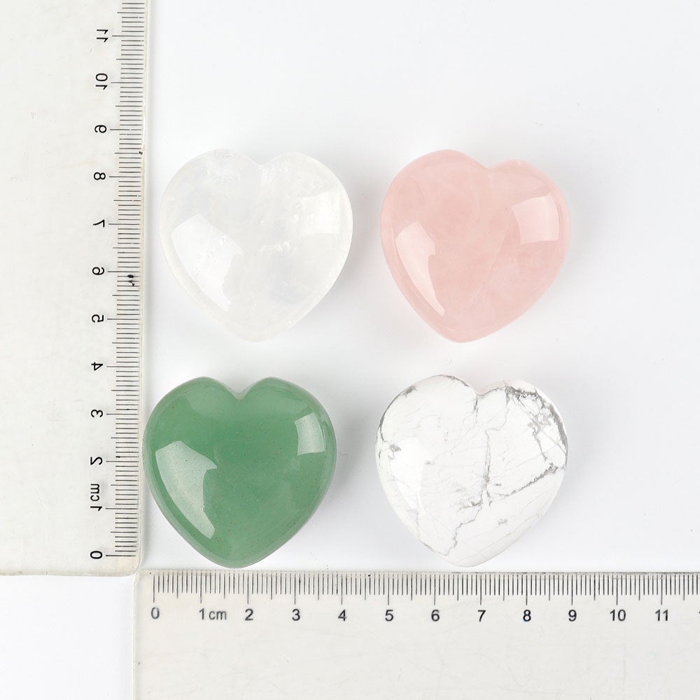 1.5" Heart Crystal Carvings Wholesale Crystals