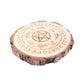 Irregular Round Wooden Coaster Wholesale Crystals