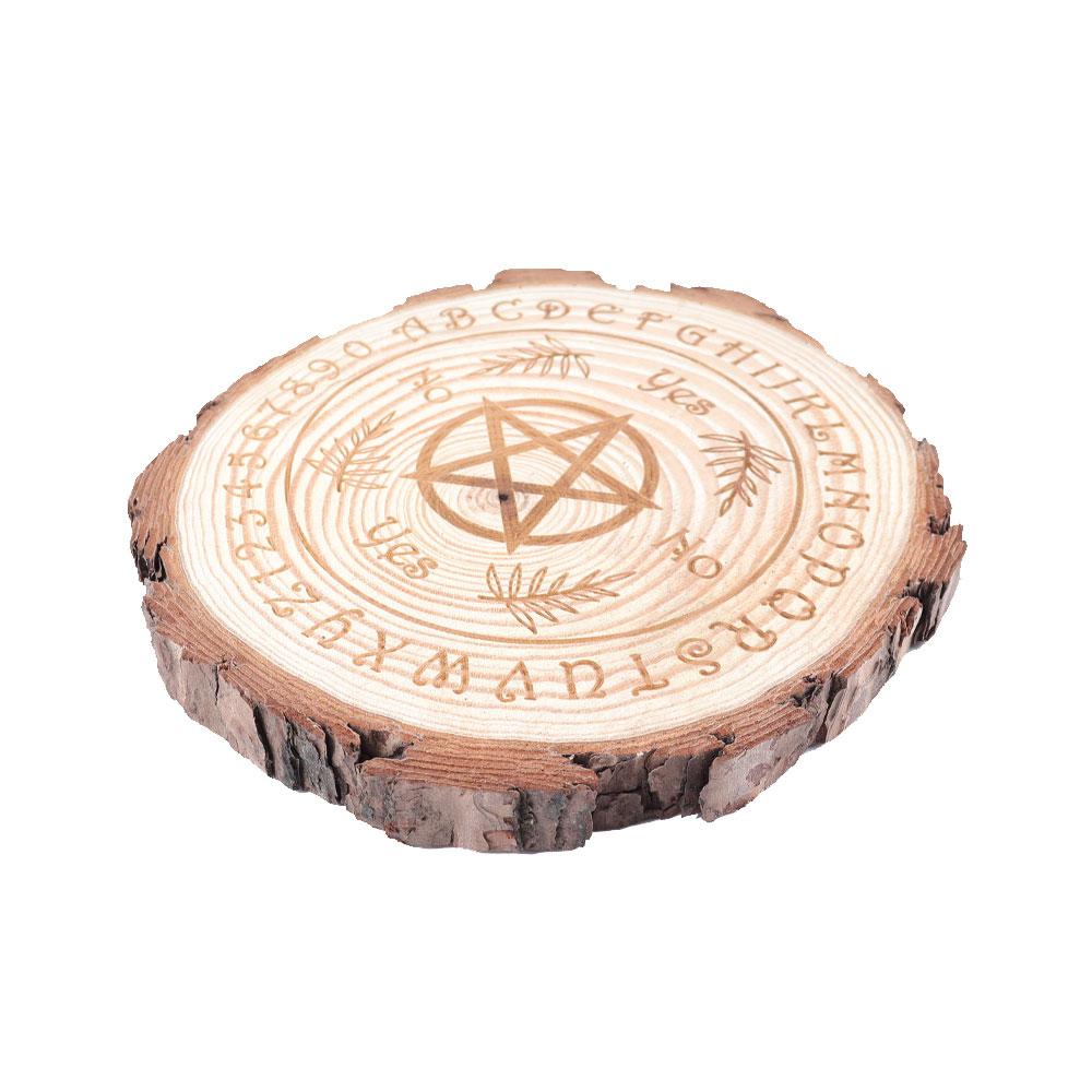 Irregular Round Wooden Coaster Wholesale Crystals