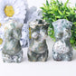 3" Moss Agate Pregnent Woman Body Crystal Carvings Wholesale Crystals