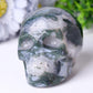 Moss Agate Crystal Skull Carvings Wholesale Crystals