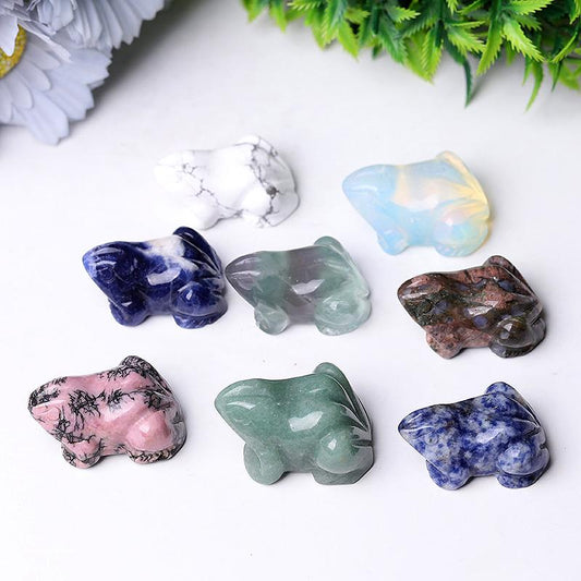 1.5" Frog Crystal Carvings Wholesale Crystals