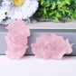 3" Rose Quartz Peony Crystal Carvings Wholesale Crystals