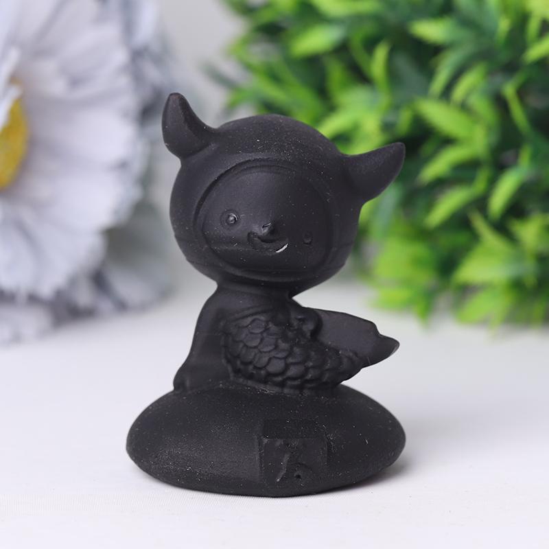 2" Black Obsidian Crystal Carvings Wholesale Crystals