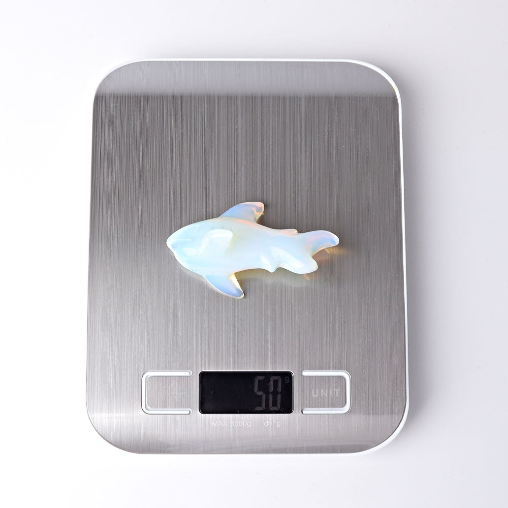 2.9" Opalite Shark Crystal Carvings Wholesale Crystals