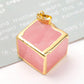 Rose Quartz Cube Pendant Wholesale Crystals