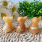 2.4" High Quality Yellow Calcite French Bulldog Carving Crystal Dog For Home Decor Wholesale Crystals