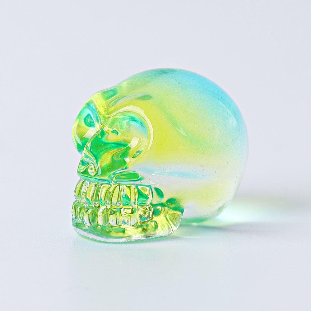 1" Aura Skull  Angel Crystal Carvings （Random sending color） Wholesale Crystals