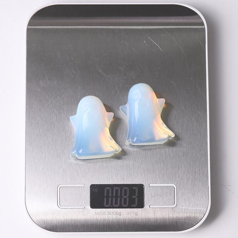 1.8" Opalite Ghost Crystal Carvings for Halloween Wholesale Crystals
