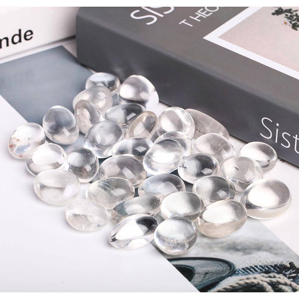 0.1kg Clear Quartz Crystal Tumbles Wholesale Crystals