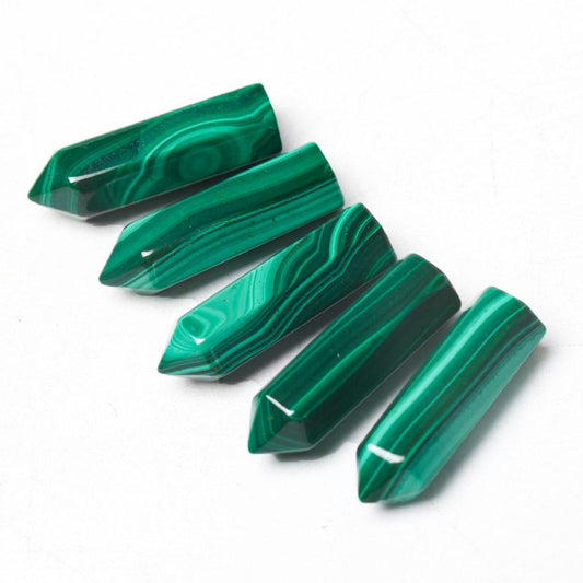 1" Natural Malachite Crystal Tiny Points For DIY Discount Wholesale Crystals