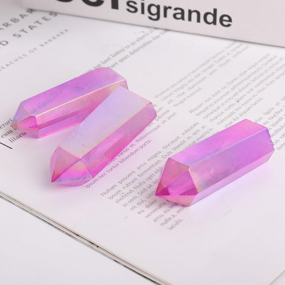 Aura Purple Crystal Points Wholesale Crystals