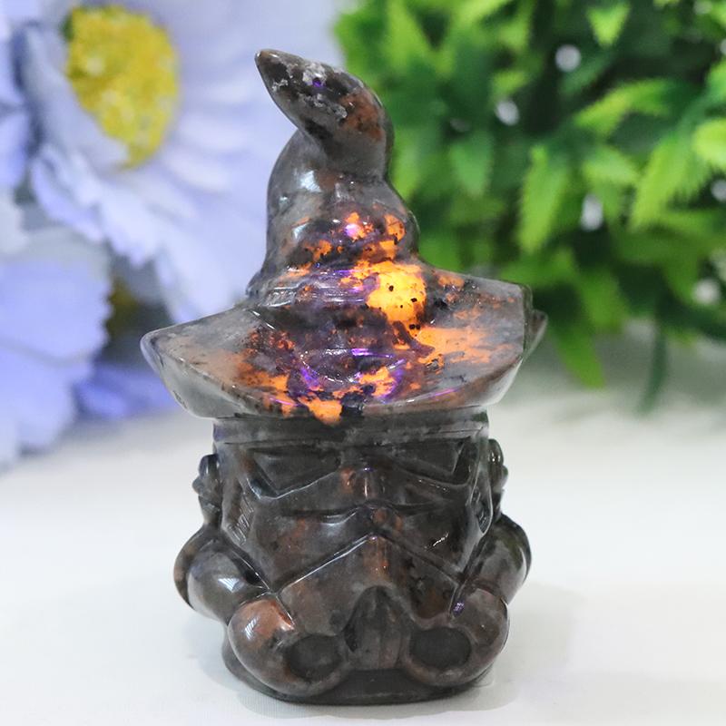 3" Yooperlite Wizard Crystal Carvings for Halloween Wholesale Crystals
