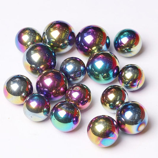 High Quality Titanium Aura Crystal Spheres Crystal Balls for Healing Wholesale Crystals