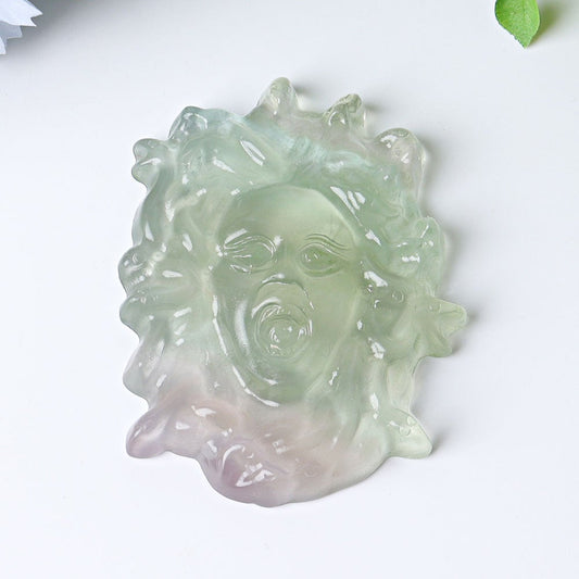 3" Fluorite Medusa Crystal Carvings Wholesale Crystals