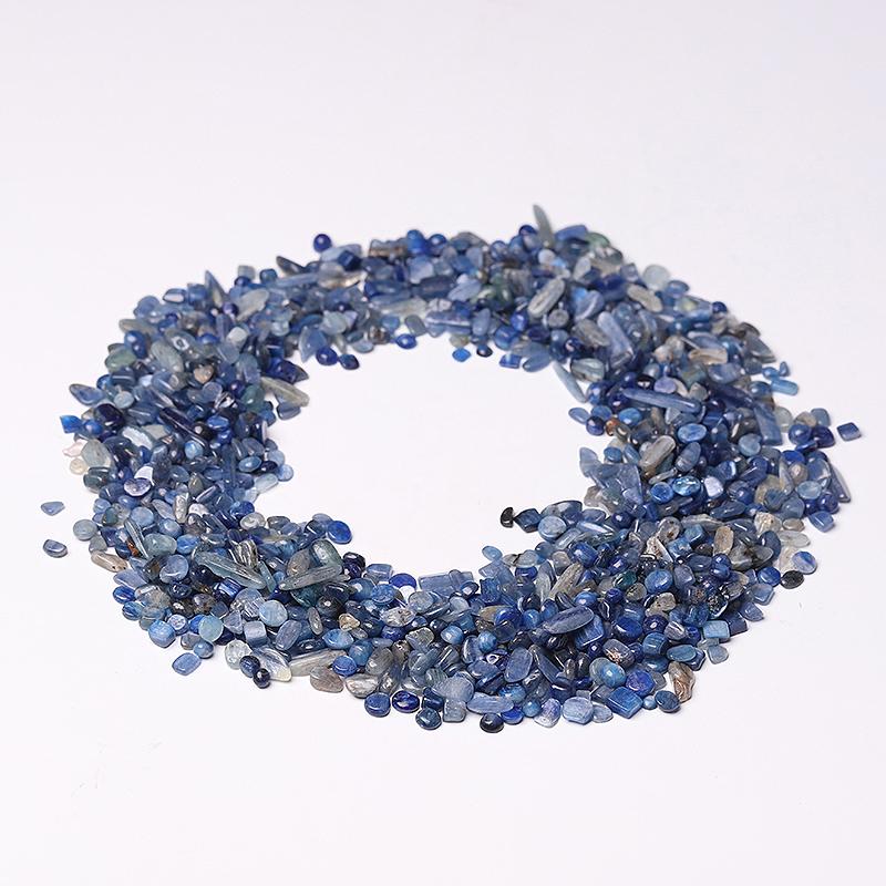 0.1kg 5-7mm Natural Blue Kyanite Chips Wholesale Crystals