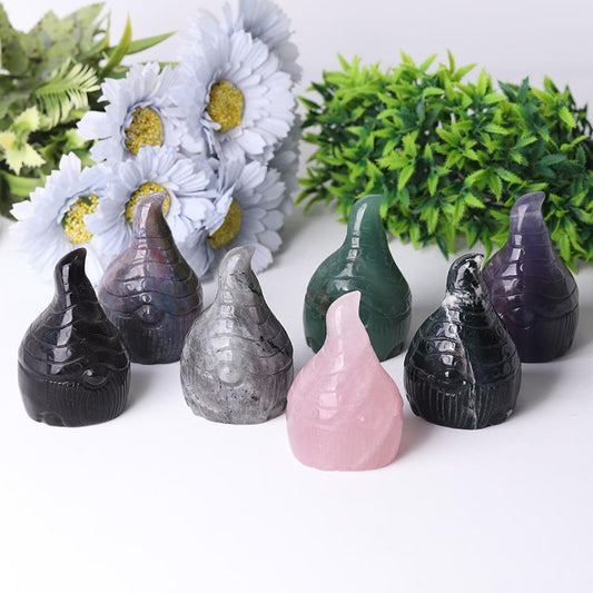 3" Seven Dawrfs Crystal Carvings Wholesale Crystals