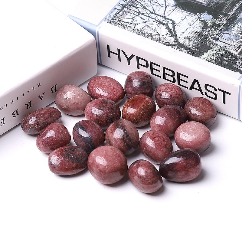 0.1kg 25mm-35mm Strawberry Quartz Tumbles Wholesale Crystals