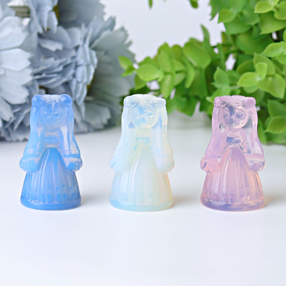 1.9" Opalite Princess Serenity Crystal Carvings Wholesale Crystals