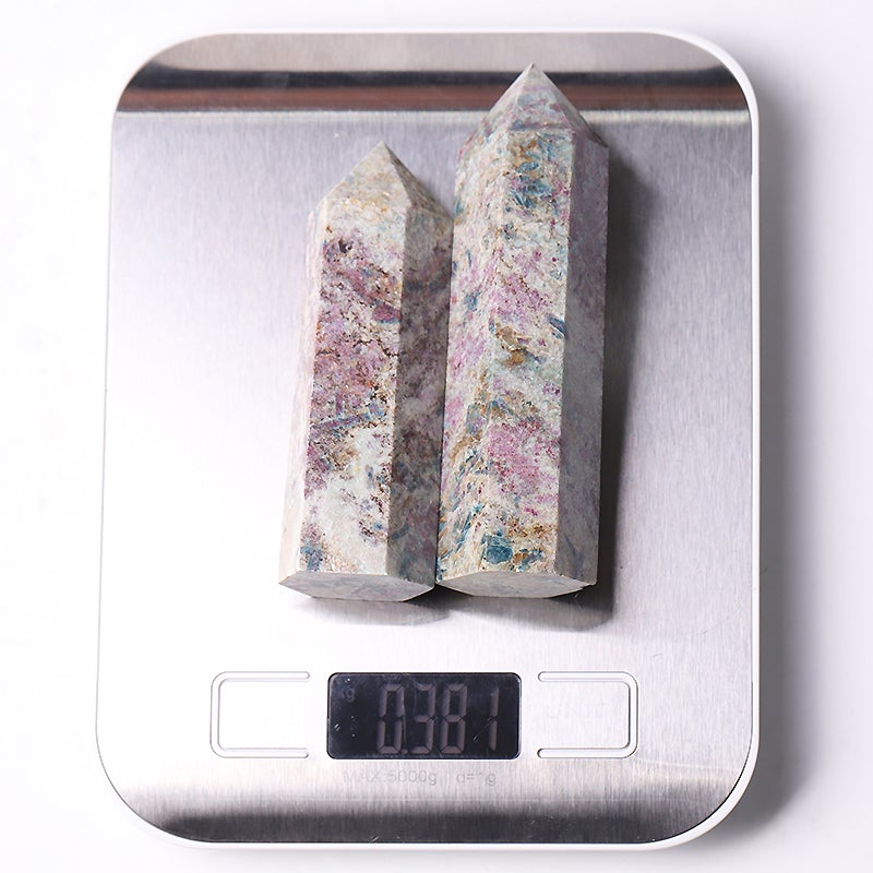 2.5"-4.5" Ruby in Kyanite Crystal Tower Wholesale Crystals