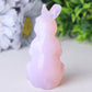 3.3" Pink Opalite Rabbit Crystal Carvings Wholesale Crystals