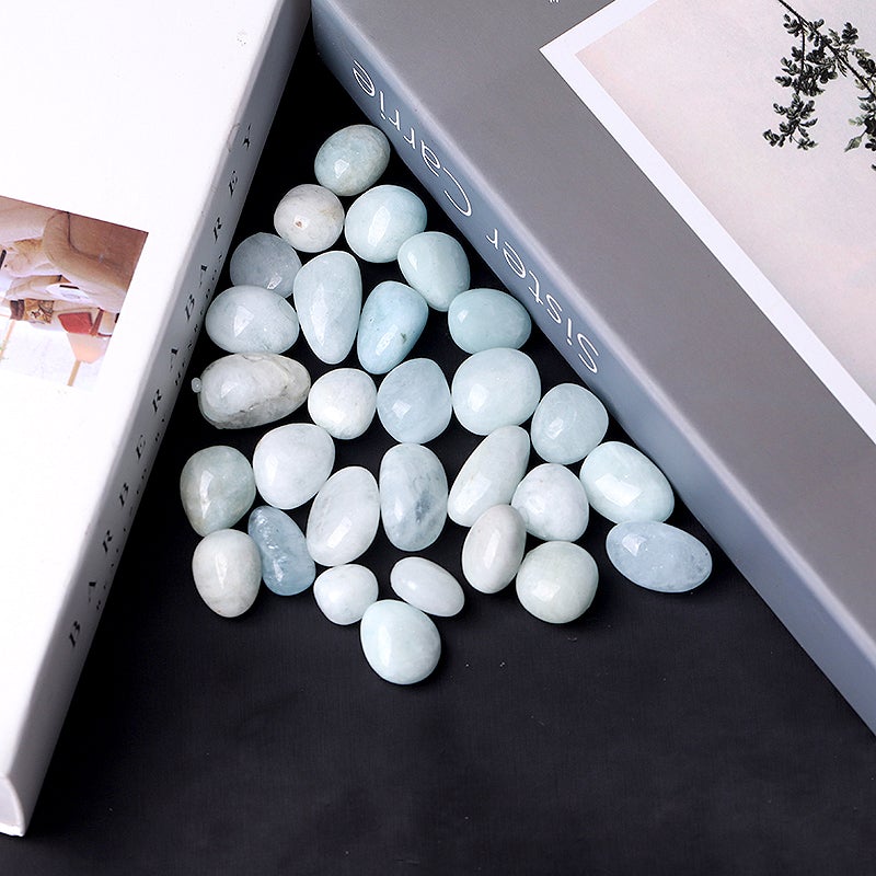 0.1kg Aqumarine Tumbles Wholesale Crystals