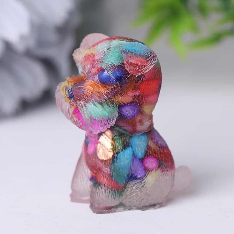 Wholesale Resin Crystal Schnauzer Dog Wholesale Crystals