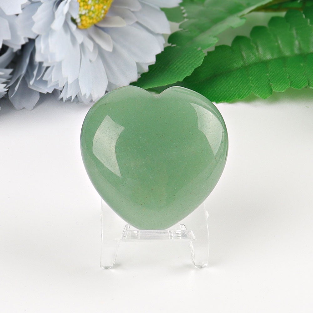 1.5" Heart Crystal Carvings Wholesale Crystals