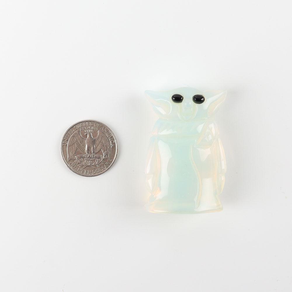 Opalite Crystal Carving Yoda Wholesale Crystals