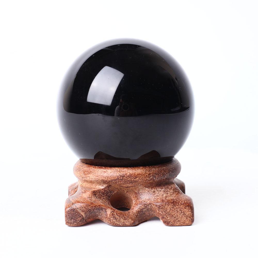 6cm Black Obsidian Crystal Sphere Wholesale Crystals