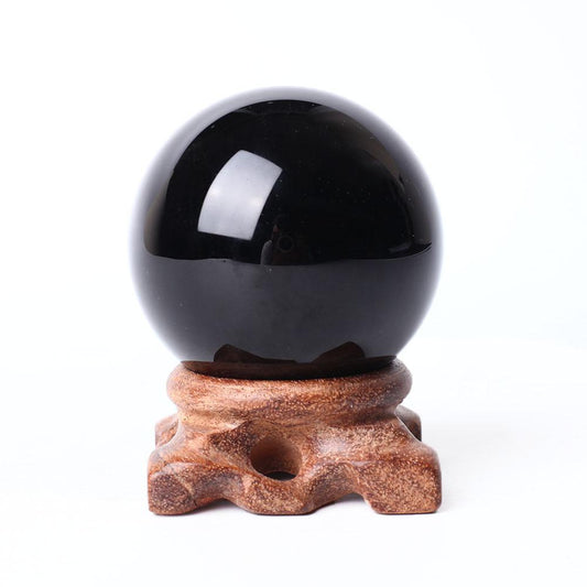 6cm Black Obsidian Crystal Sphere Wholesale Crystals