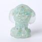2" Resin Teddy Dog Figurine Infused Crystal Chips on Discount Wholesale Crystals