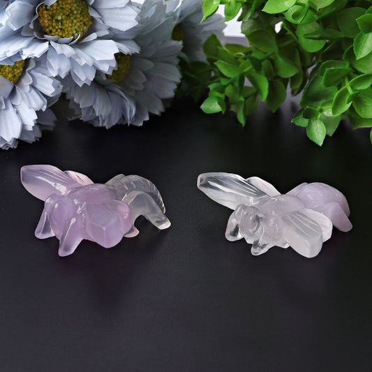 2.4" Fluorite Bumble Bee Crystal Carvings Wholesale Crystals