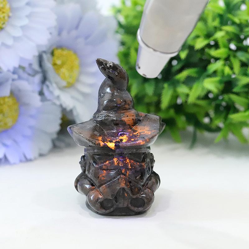 3" Yooperlite Wizard Crystal Carvings for Halloween Wholesale Crystals