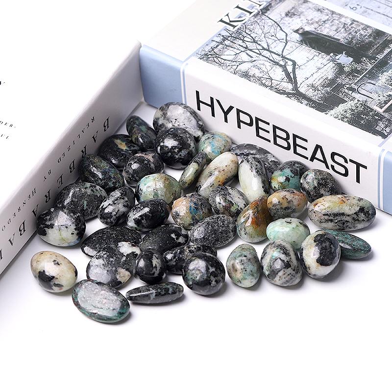 0.1kg 20mm-30mm Moss Agate Tumbles Wholesale Crystals