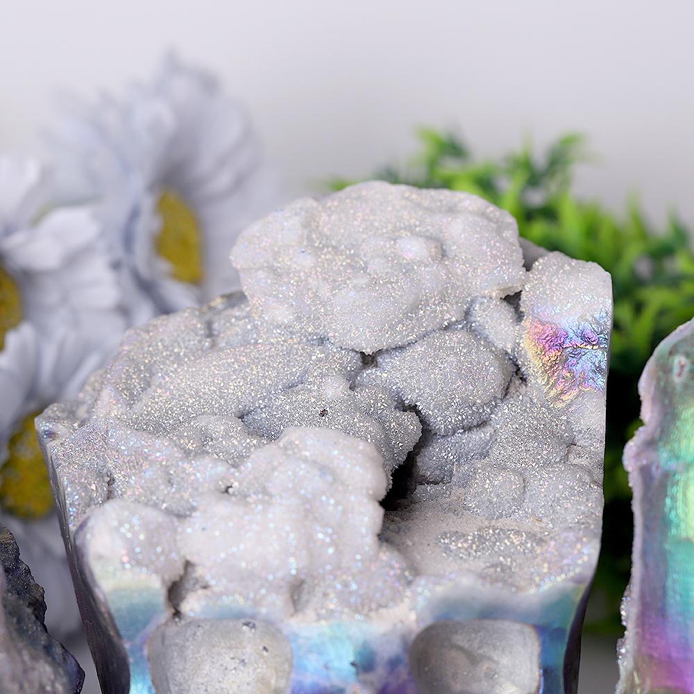 Aura Druzy Crystal Skull Carvings Wholesale Crystals