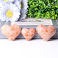 1.8"-2.5" Golden Strawberry Quartz Heart Shape Crystal Carvings Wholesale Crystals