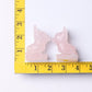 2.4" Rose Quartz Dog Crystal Carvings Wholesale Crystals