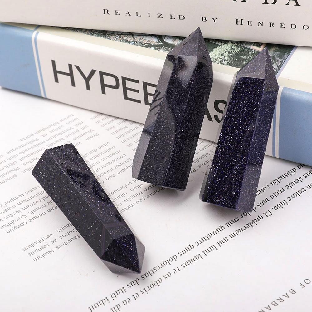 Blue Sandstone Crystal Points Wholesale Crystals