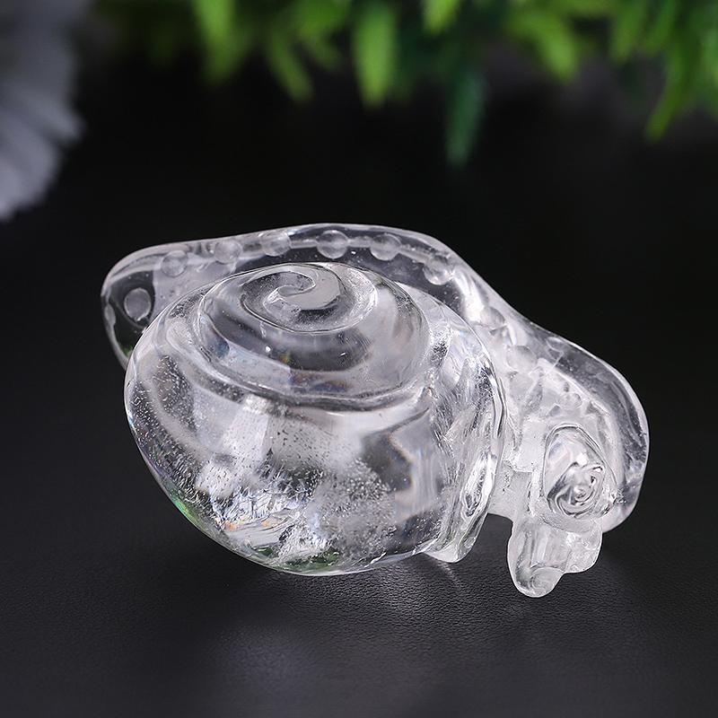 1.2-1.5" Clear Quartz Snail Crystal Carvings Wholesale Crystals