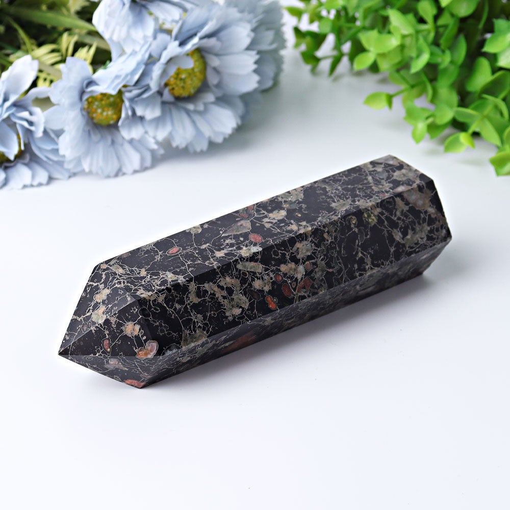 6" Plum Blossom Jade Crystal Tower Wholesale Crystals