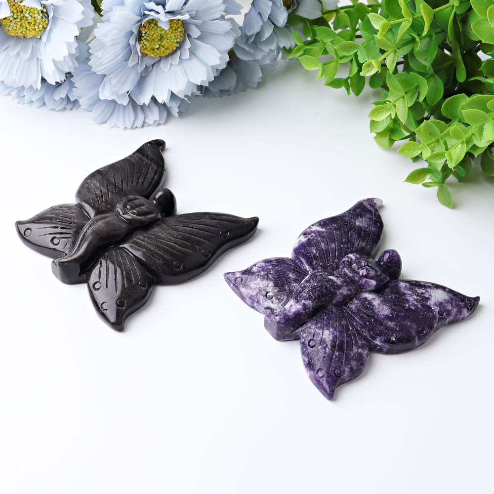 3.45" Golden Obsidian Fairy Crystal Carvings Wholesale Crystals