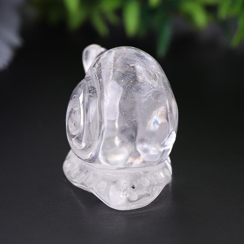 1.2-1.5" Clear Quartz Snail Crystal Carvings Wholesale Crystals