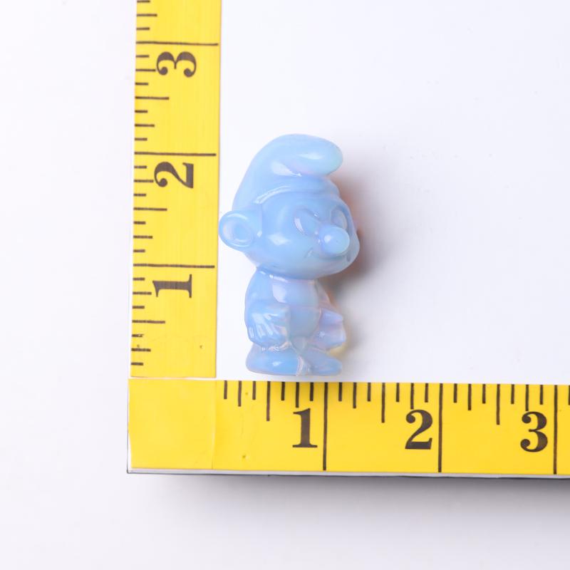 2" Blue Opalite Smurfs Crystal Carvings Wholesale Crystals