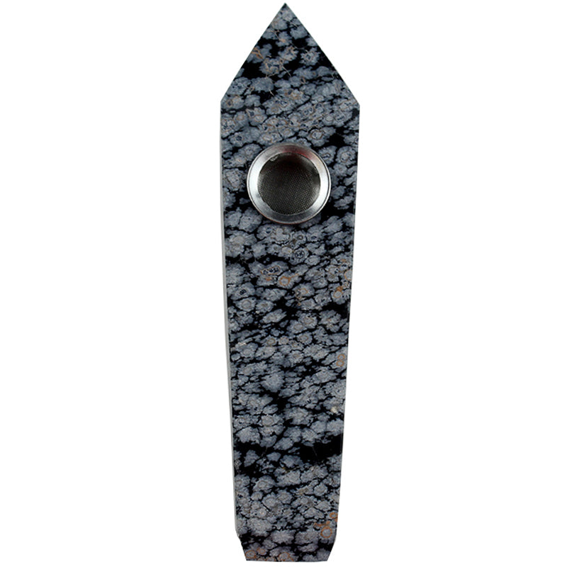 Snowflake obsidian Smoking Pipe wholesale support mixed customization Wholesale Crystals