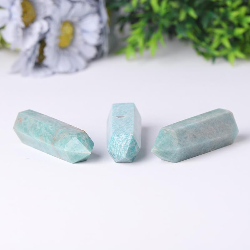 Wholesale Natural Polished Amazon Point Natural Crystal Amazonite Tower Wholesale Crystals